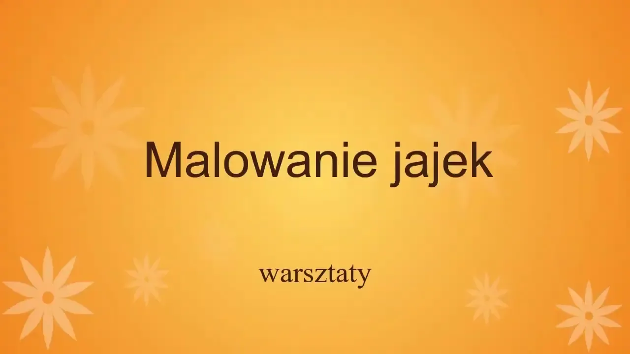 malowanie jajek